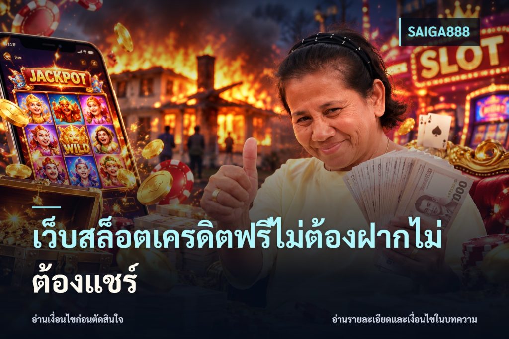 เว็บสล็อตเครดิตฟรีไม่ต้องฝากไม่ต้องแชร์